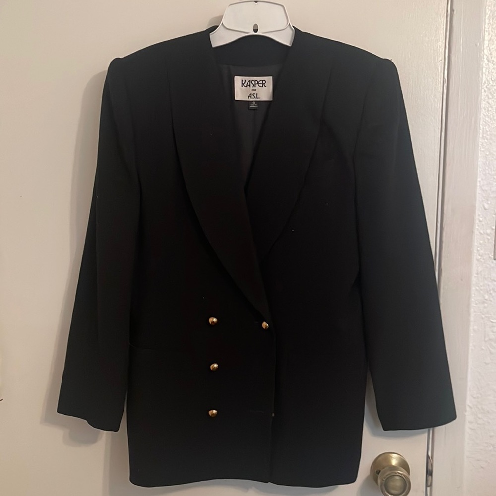 Kasper for A.S.L. black blazer sz:8 (Macy’s brand)